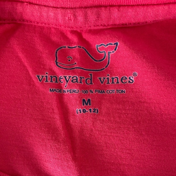 Vineyard Vines Girl’s T-shirt- pink color with gingham whale, size M (10-12) - Picture 3 of 3